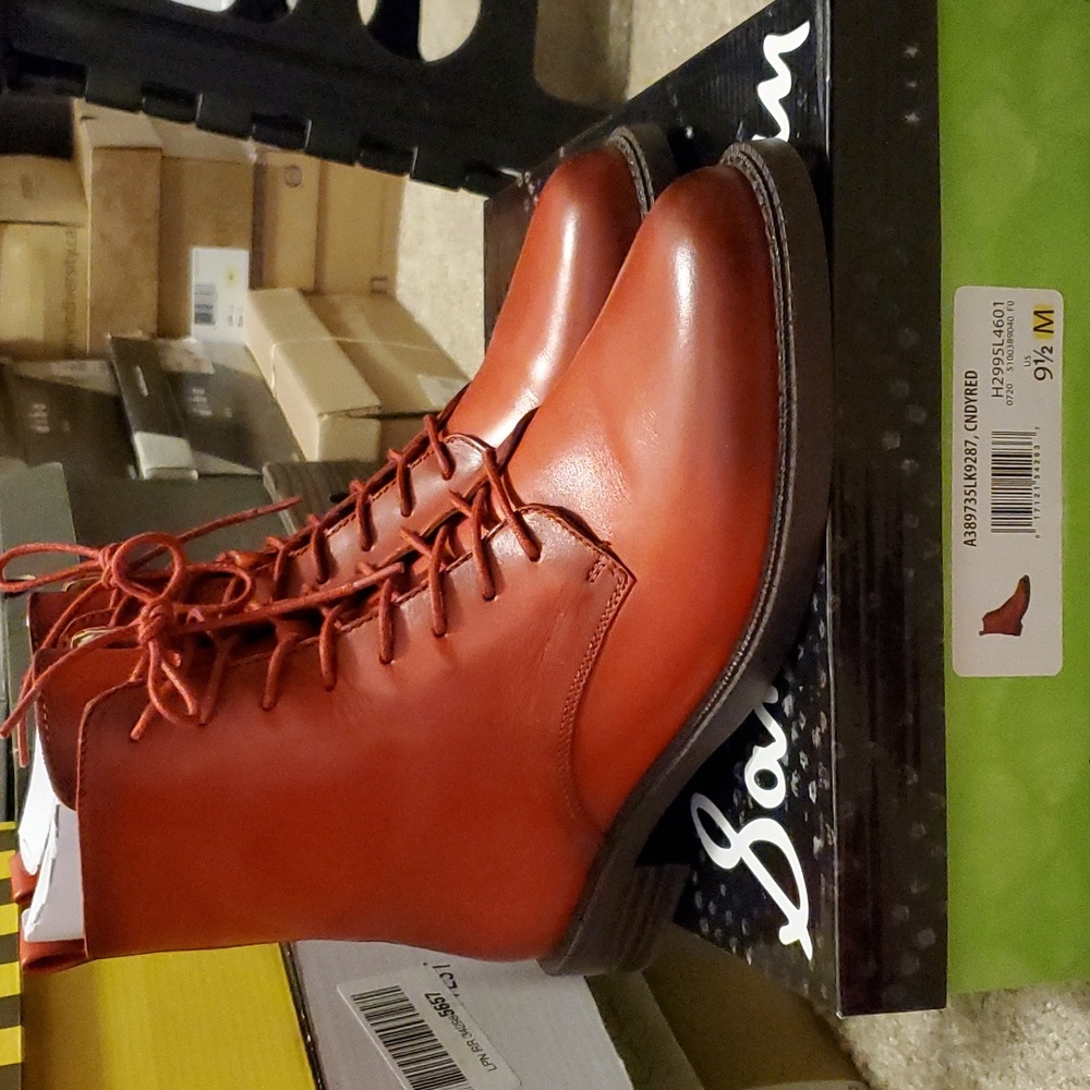 Sam Edelman lace up combat bootie